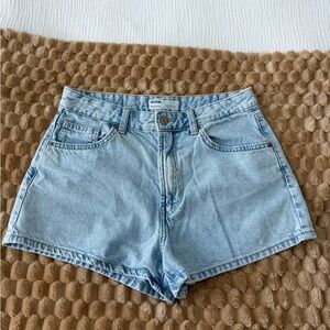 Bershka Light Blue Jean Shorts